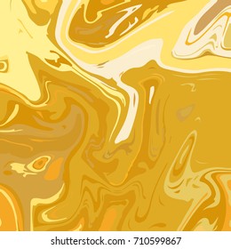 Liquid acrylic texture. Abstract background with curled stripes or chaotic lines. Ink. Liquid gold.