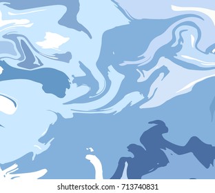 Liquid Acrylic texture. Abstract background with Curled Stripes or Chaotic lines. Ink.