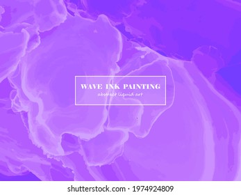 Liquid Alcohol Vector. Beautiful Abstract Modern Art. Alcohol Ink Background. Colorful Gradient Motion. Trendy Elegant Texture. Digital Pattern. Marble Minimal Modern Painting.