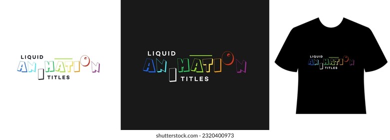 Liquid Animation Titles quotes design