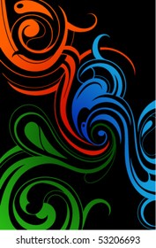 Liquid art abstraction