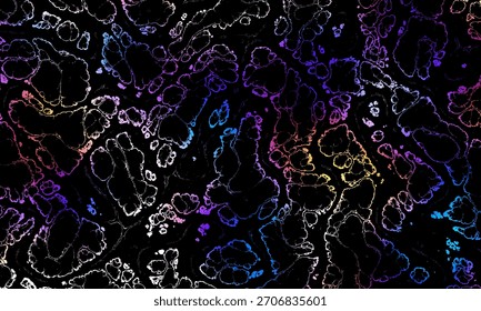 Liquid art, black abstract background. Fluid dark marble texture. Vector illustration.
