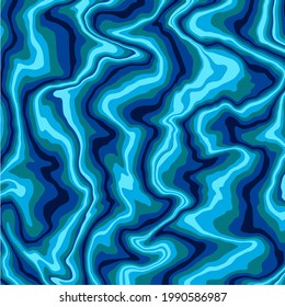 Liquid art texture. Abstract background with swirling paint effect. Blue color. Painting with liquid acrylic that pours and splashes. Mixed paints for an interior poster. Blue color