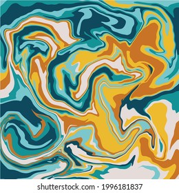 Textura de arte líquido. Fondo abstracto con efecto de pintura giratoria. Pintura con acrílico líquido que pica y salpica. Pintas mixtas para un afiche interior.