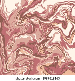 Liquid art texture. Abstract background with swirling paint effect. Painting with liquid acrylic that pours and splashes. Mixed paints for an interior poster. 
brown, beige iridescent colors.