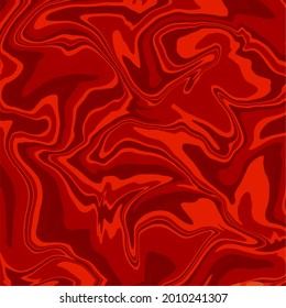 Liquid art texture. Abstract background with swirling paint effect. Red color. Painting with liquid acrylic that pours and splashes. Mixed paints for an interior poster.