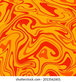 Liquid art texture. Abstract background with swirling paint effect. Red color. Painting with liquid acrylic that pours and splashes. Mixed paints for an interior poster.