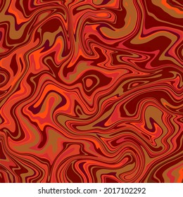 Liquid art texture. Abstract background with swirling paint effect. Red color. Painting with liquid acrylic that pours and splashes. Mixed paints for an interior poster.