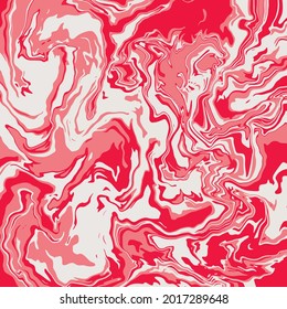 Textura de arte líquido. Fondo abstracto con efecto de pintura giratoria. Pintura con acrílico líquido que pica y salpica. Pintas mixtas para un afiche interior. 
tonos rojos, rosados y beige irrisorios.