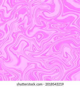 Flüssige Kunsttextur. Abstrakter Hintergrund mit wirbelnder Farbwirkung. Rosa Farbe. Malerei mit flüssigem Acryl, das gießt und spritzt.