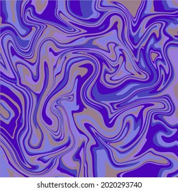 Liquid art texture. Abstract background with swirling paint effect. Blue color. Painting with liquid acrylic that pours and splashes.