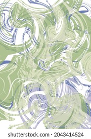 Liquid art texture. Abstract background with swirling paint effect. Painting with liquid acrylic that pours and splashes. Mixed paints for an interior poster. Vector illustration