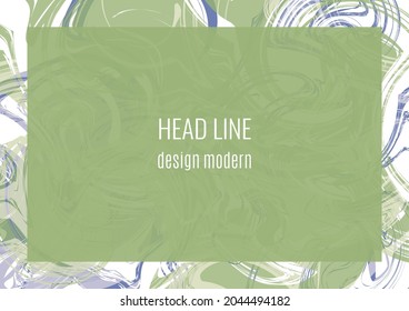 Liquid art texture. Abstract background with swirling paint effect. Painting with liquid acrylic that pours and splashes. Mixed paints for an interior poster. Vector illustration