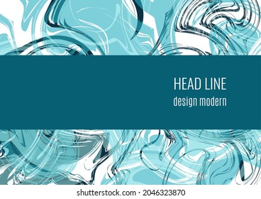 Liquid art texture. Abstract background with swirling paint effect. Painting with liquid acrylic that pours and splashes. Mixed paints for an interior poster. Vector illustration