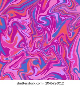 Liquid art texture. Abstract background with swirling paint effect. Pink color. Painting with liquid acrylic that pours and splashes