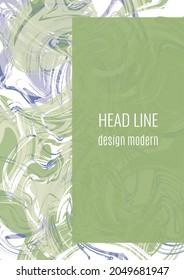 Liquid art texture. Abstract background with swirling paint effect. Painting with liquid acrylic that pours and splashes. Mixed paints for an interior poster. Vector illustration