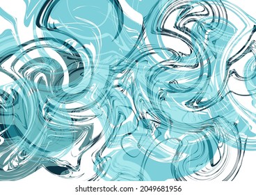 Textura de arte líquido. Fondo abstracto con efecto de pintura giratoria. Pintura con acrílico líquido que pica y salpica. Pintas mixtas para un afiche interior. Ilustración del vector