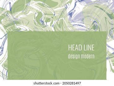 Liquid art texture. Abstract background with swirling paint effect. Painting with liquid acrylic that pours and splashes. Mixed paints for an interior poster. Vector illustration