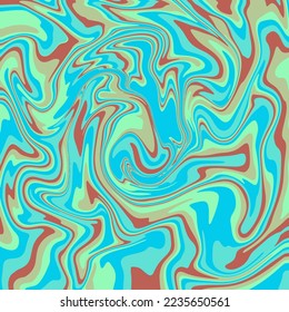 Flüssige Kunsttextur. Abstrakter Hintergrund mit wirbelnder Farbwirkung. Malerei mit flüssigem Acryl, das gießt und spritzt.