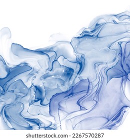 Liquid artistic texture. Abstract background with swirling paint effect. A painting in alcohol ink that pours and splashes.