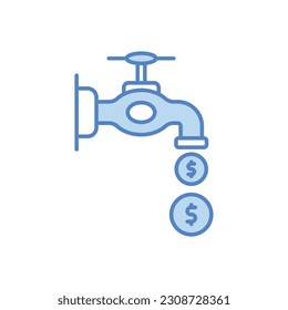 Liquid Assets icon vector stock illustration.