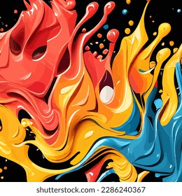 Liquid background for any design purpose