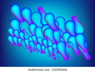 liquid background with blue color. vector illustration