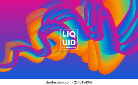 Liquid Background And Colorful Background