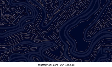 Liquid  background, dark blue marble seamless pattern. Vector illustration, EPS 10