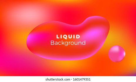 liquid background design template colorful and shape water drops