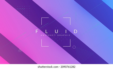 Fondo Líquido. Pantalla digital. Revista horizontal. Diseño mínimo. Art Neon Flyer. Marco brillante. Página De Aterrizaje De Flujo. Forma vibrante rosada. Fondo Líquido Lilac