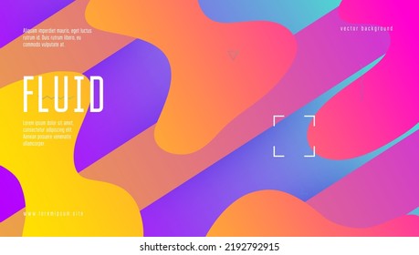 Liquid Background. Digital Shape. Art Landing Page. 3d Abstract Poster. Hipster Page. Purple Trendy Banner. Business Composition. Modern Texture. Violet Liquid Background