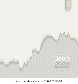 Liquid background. Fluid shape composition. Futuristic design poster, vector.