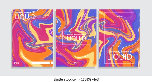 Liquid background fresh color abstrack design