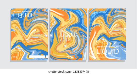 Liquid background fresh color abstrack design