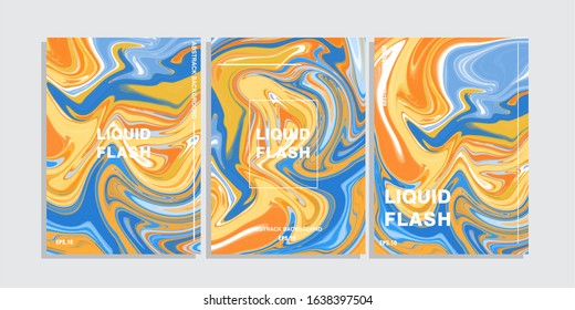 Liquid background fresh color abstrack design