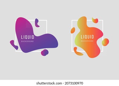 Liquid background. Geometric shapes, web design, website, blots