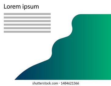 liquid background with gradations of color and shadow combination with particle shapes