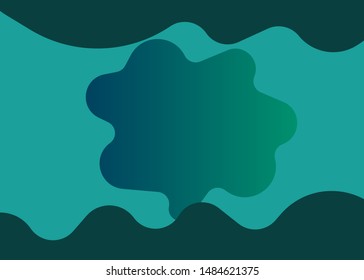 liquid background with gradations of color and shadow combination with particle shapes