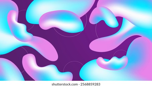 Liquid Background Gradient liquid wavy shapes futuristic banner Fluid Background Modern