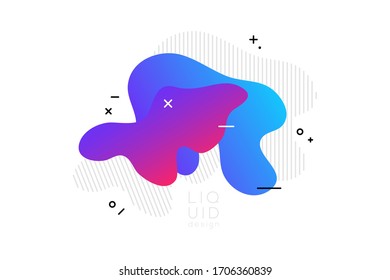 liquid background graphic template.abstract modern graphic elements.gradient abstract banners with flowing liquid shapes