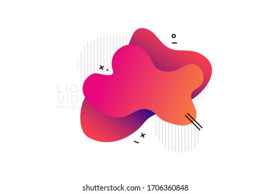 liquid background graphic template.abstract modern graphic elements.gradient abstract banners with flowing liquid shapes