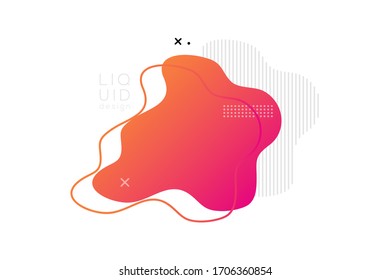 liquid background graphic template.abstract modern graphic elements.gradient abstract banners with flowing liquid shapes
