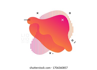 plantilla gráfica de fondo líquido.Elementos gráficos abstractos modernos.Banners abstractos degradados con formas líquidas fluidas