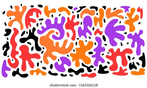 Liquid Background with Halloween Color Vector