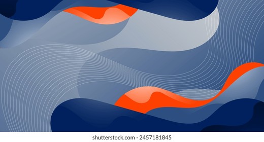 Liquid background with orange and blue colour