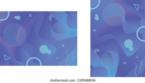 Flüssiger Hintergrund mit Portraitlandschaft