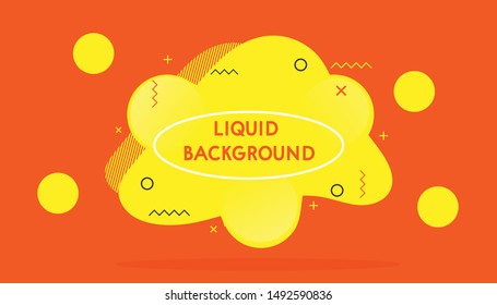 Liquid Background Vector for Social Media Use Template Background.