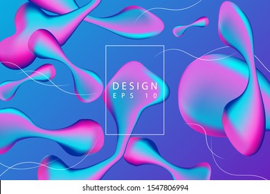 Liquid backgrounds, blue and pink, suitable for backgrounds, covers, textures and so on