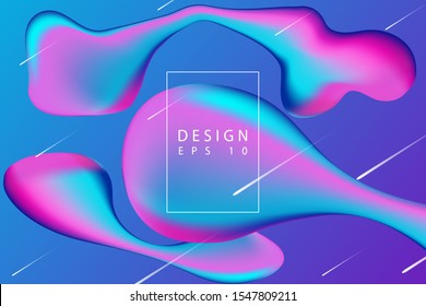 Liquid backgrounds, blue and pink, suitable for backgrounds, covers, textures and so on